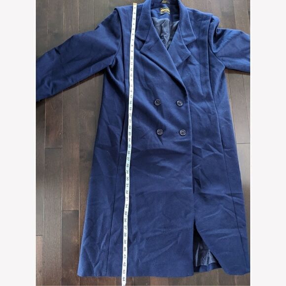 Vintage Navy wool double breasted coat - Picture 13 of 16